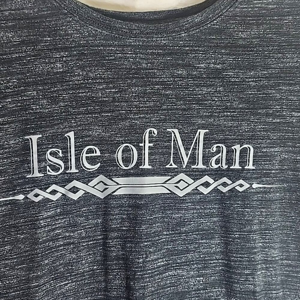 Isle of Man Motorcycle Racing T-Shirt Mens Large Biker Casual Relaxed Fit
